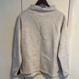 L.L. Bean Light Gray Mockneck Sweatshirt